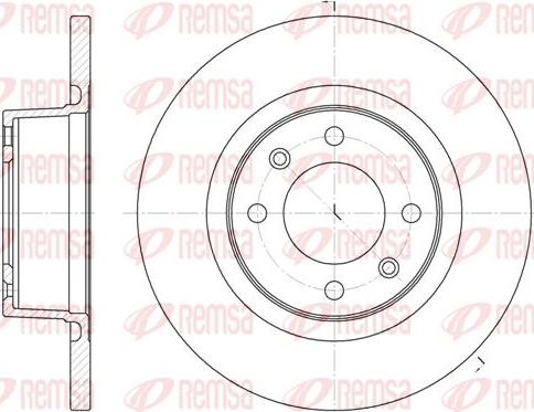 Kawe 6605 00 - Brake Disc autospares.lv