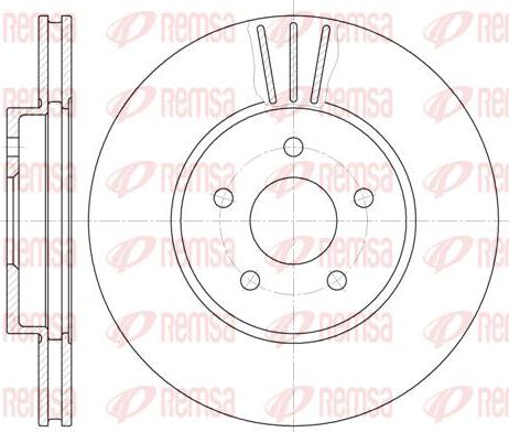 Kawe 6607 10 - Brake Disc autospares.lv