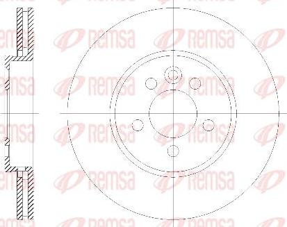 Kawe 66.1410 - Brake Disc autospares.lv