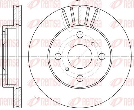 Kawe 6618 10 - Brake Disc autospares.lv