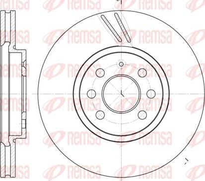 Kawe 6684 10 - Brake Disc autospares.lv