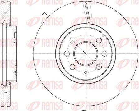 Kawe 6685 10 - Brake Disc autospares.lv