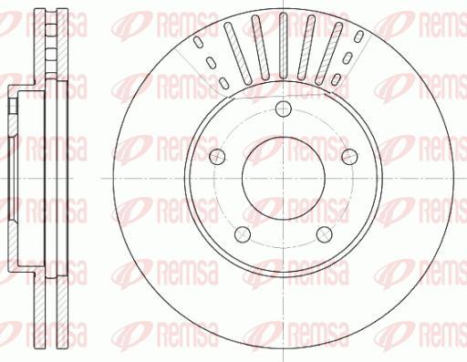 Kawe 6681 10 - Brake Disc autospares.lv