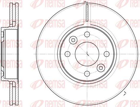 Kawe 6683 10 - Brake Disc autospares.lv