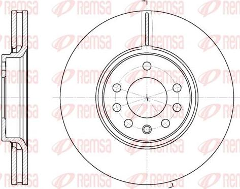 Kawe 6687 10 - Brake Disc autospares.lv