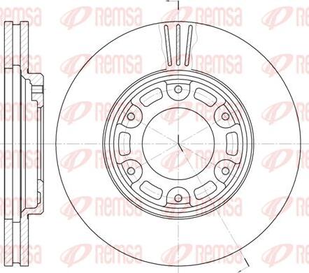 Kawe 6634 10 - Brake Disc autospares.lv