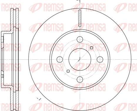 Kawe 6635 10 - Brake Disc autospares.lv