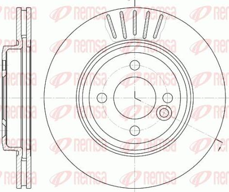 Kawe 6624 10 - Brake Disc autospares.lv