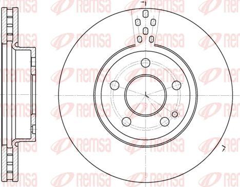 Kawe 6679 10 - Brake Disc autospares.lv