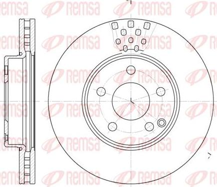 Kawe 6676 10 - Brake Disc autospares.lv