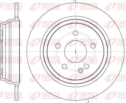 Kawe 6678 00 - Brake Disc autospares.lv