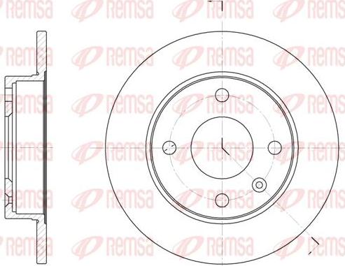 Kawe 6094 00 - Brake Disc autospares.lv