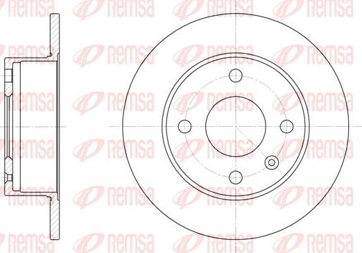 Kawe 6095 00 - Brake Disc autospares.lv