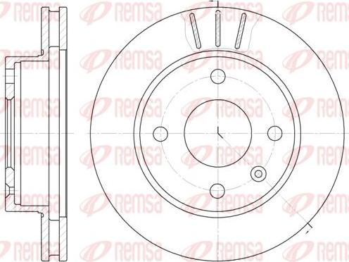 Kawe 6097 10 - Brake Disc autospares.lv