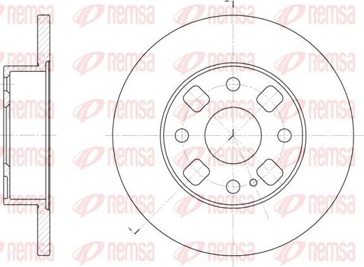 Kawe 6054 00 - Brake Disc autospares.lv