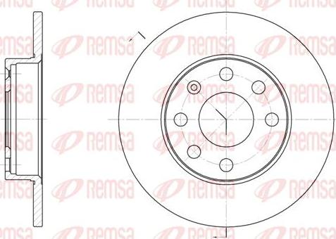 Kawe 6057 00 - Brake Disc autospares.lv