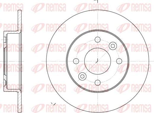 Kawe 6066 00 - Brake Disc autospares.lv