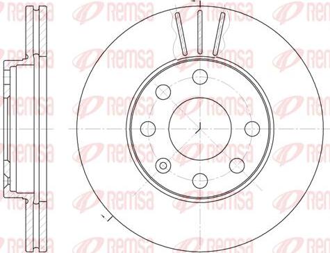 Kawe 6061 10 - Brake Disc autospares.lv