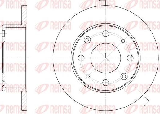 Kawe 6015 00 - Brake Disc autospares.lv