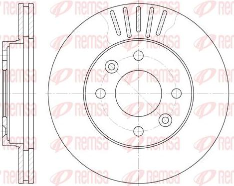 Kawe 6080 10 - Brake Disc autospares.lv