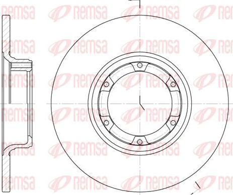 Kawe 6033 00 - Brake Disc autospares.lv