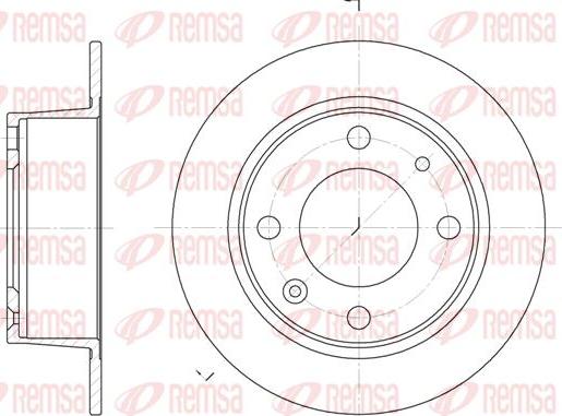 Kawe 6021 00 - Brake Disc autospares.lv