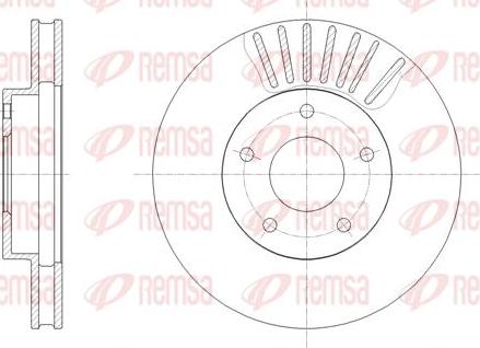 Kawe 61954 10 - Brake Disc autospares.lv