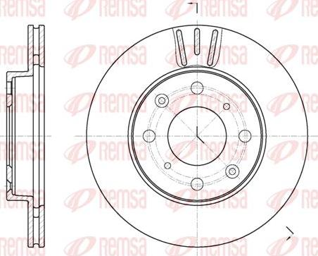 Kawe 61951 10 - Brake Disc autospares.lv