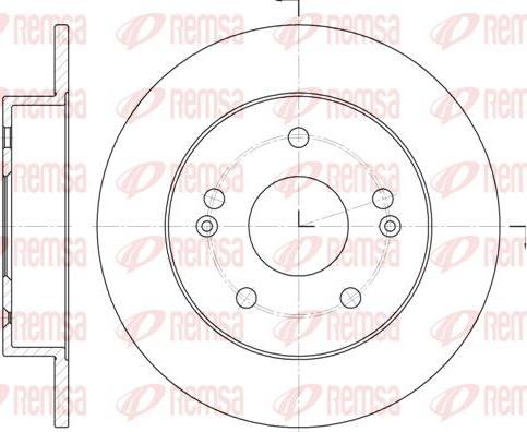 Kawe 61981 00 - Brake Disc autospares.lv