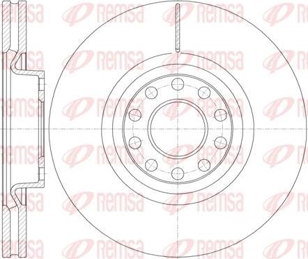 Kawe 61987 10 - Brake Disc autospares.lv