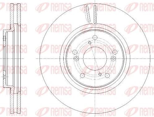 Kawe 61977 10 - Brake Disc autospares.lv