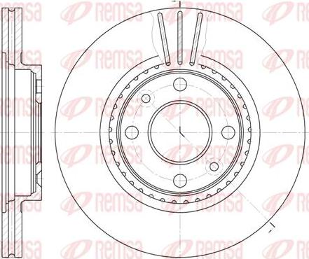 Kawe 6144 10 - Brake Disc autospares.lv