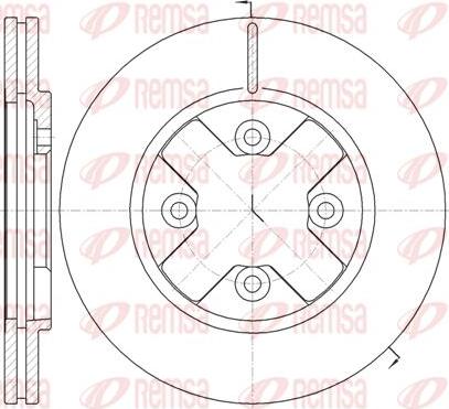 Kawe 6145 10 - Brake Disc autospares.lv