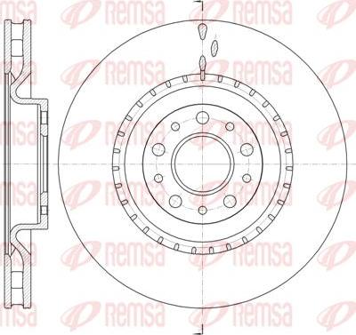 Kawe 61458 10 - Brake Disc autospares.lv