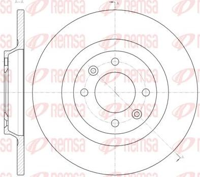 Kawe 61457 00 - Brake Disc autospares.lv