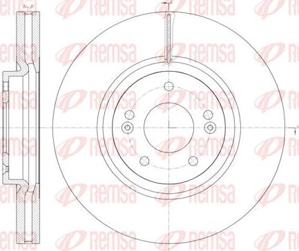 Kawe 61462 10 - Brake Disc autospares.lv