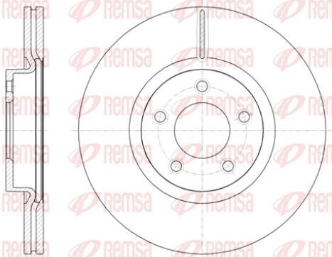 Kawe 61403 10 - Brake Disc autospares.lv