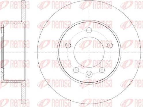 Kawe 61412 00 - Brake Disc autospares.lv