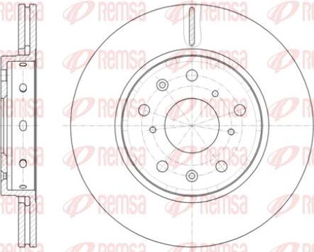 Kawe 61417 10 - Brake Disc autospares.lv