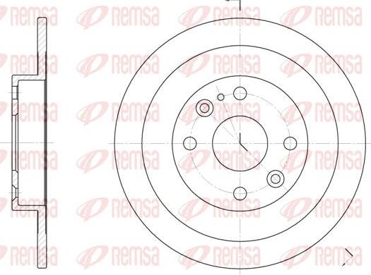 Kawe 6148 00 - Brake Disc autospares.lv