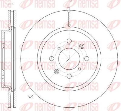 Kawe 61482 10 - Brake Disc autospares.lv