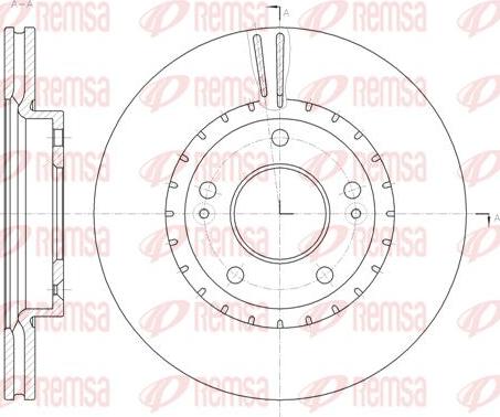 Kawe 61434 10 - Brake Disc autospares.lv