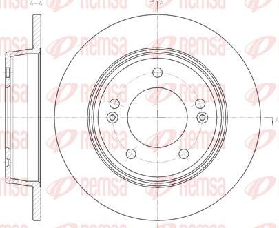 Kawe 61435 00 - Brake Disc autospares.lv