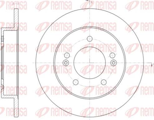 Kawe 61432 00 - Brake Disc autospares.lv