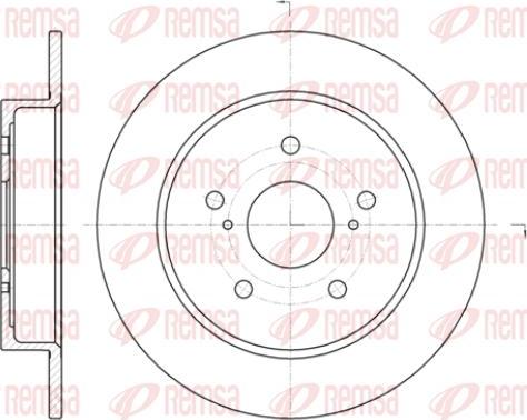 Kawe 61425 00 - Brake Disc autospares.lv