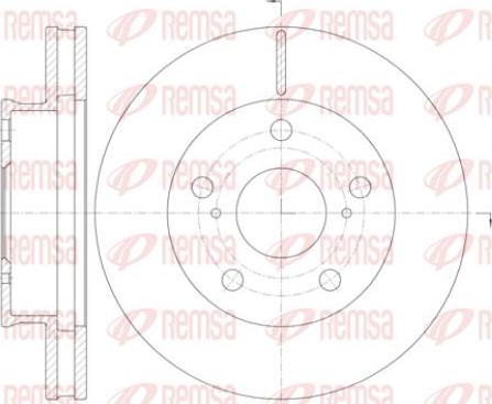 Kawe 61421 10 - Brake Disc autospares.lv