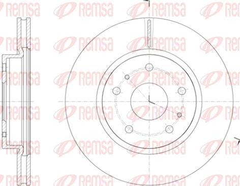 Kawe 61423 10 - Brake Disc autospares.lv