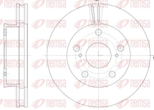 Kawe 61422 10 - Brake Disc autospares.lv