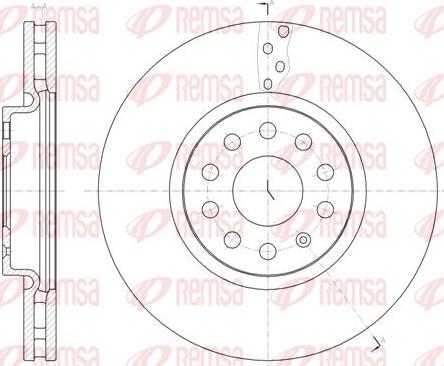 Kawe 61479 10 - Brake Disc autospares.lv