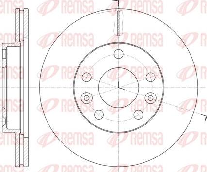 Kawe 61478 10 - Brake Disc autospares.lv